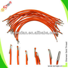 эластичный шнур с металлическими наконечниками/эластичная веревочка с колкостями/эластичный шнур с металлическими складками